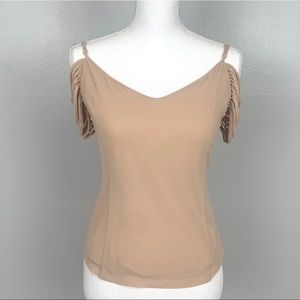 Naked Zebra Blush Top w/ Sleeve Detailing, size S.